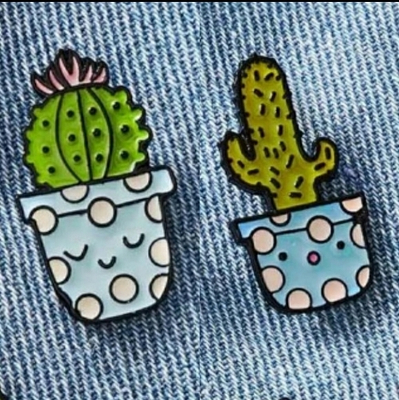 Accessories - 🆕SET OF CACTUS ENAMEL PINS